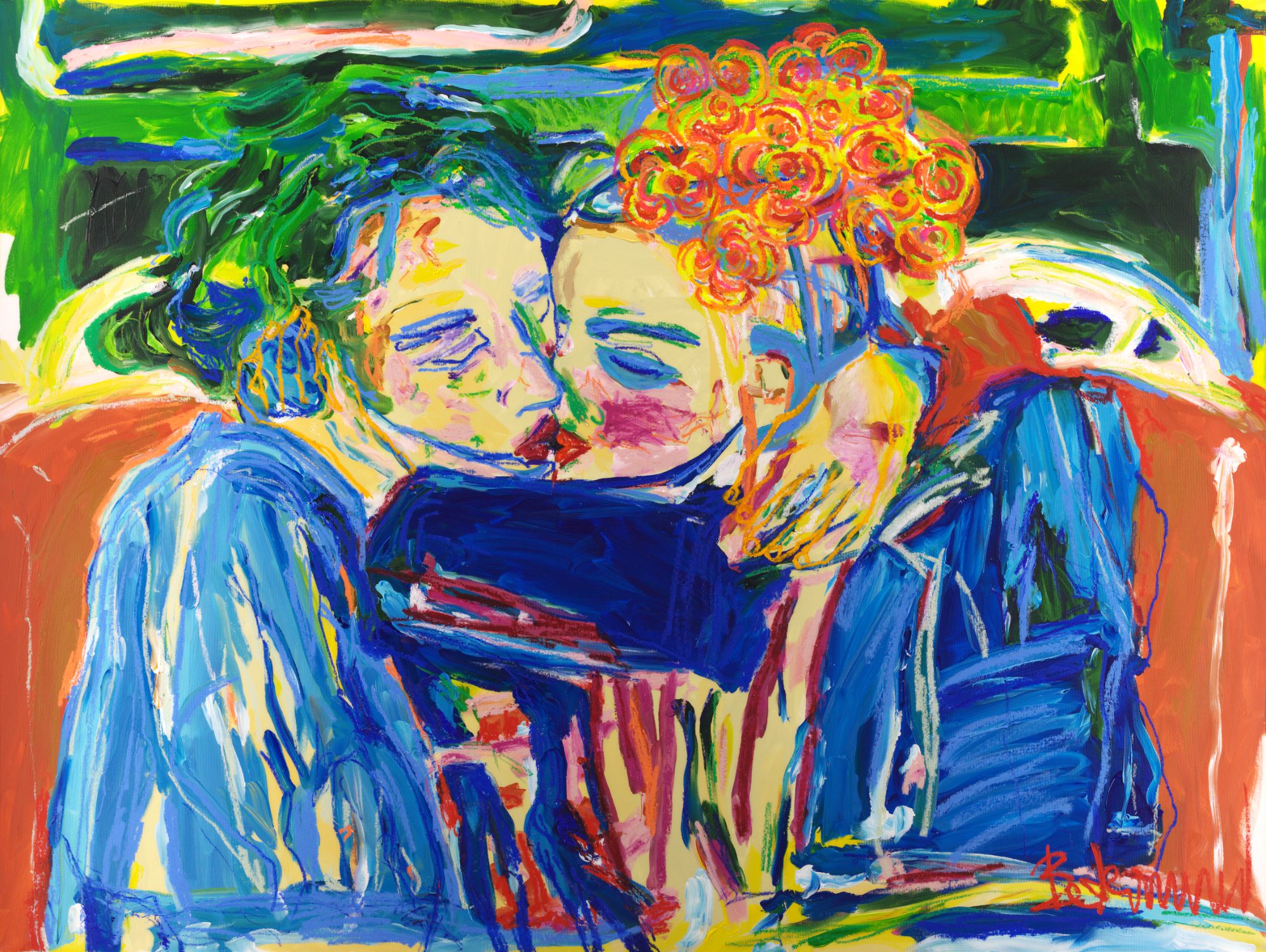 Beso, 2026, 150 × 200 cm — full view | Claus Bertermann